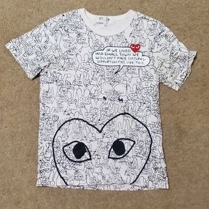 CDG cartoon t shirt